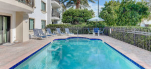 outdoor pool and lounge chairs